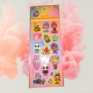 Pending Trade⭐Pink Labubu Sticker Sheet for Kids Toys